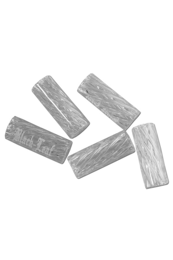 Black Leaf Glass Tips -...
